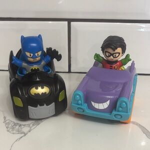 Little People Batman and Robin with vehicles 2020
